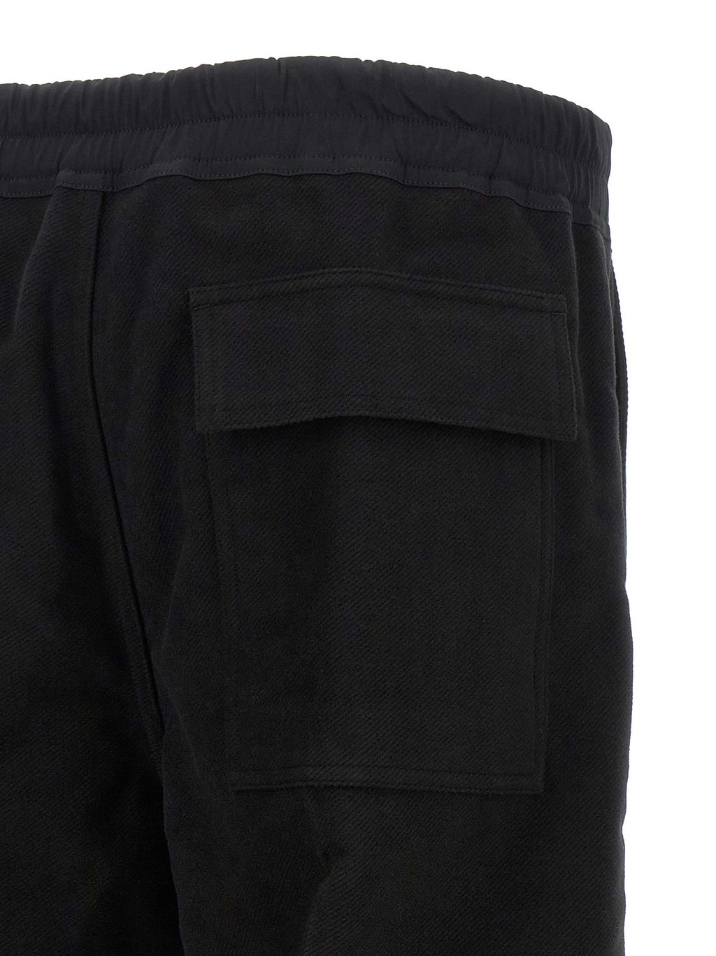 Black Cotton Casual Pants