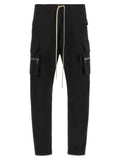 Black Cotton Cargo Pants