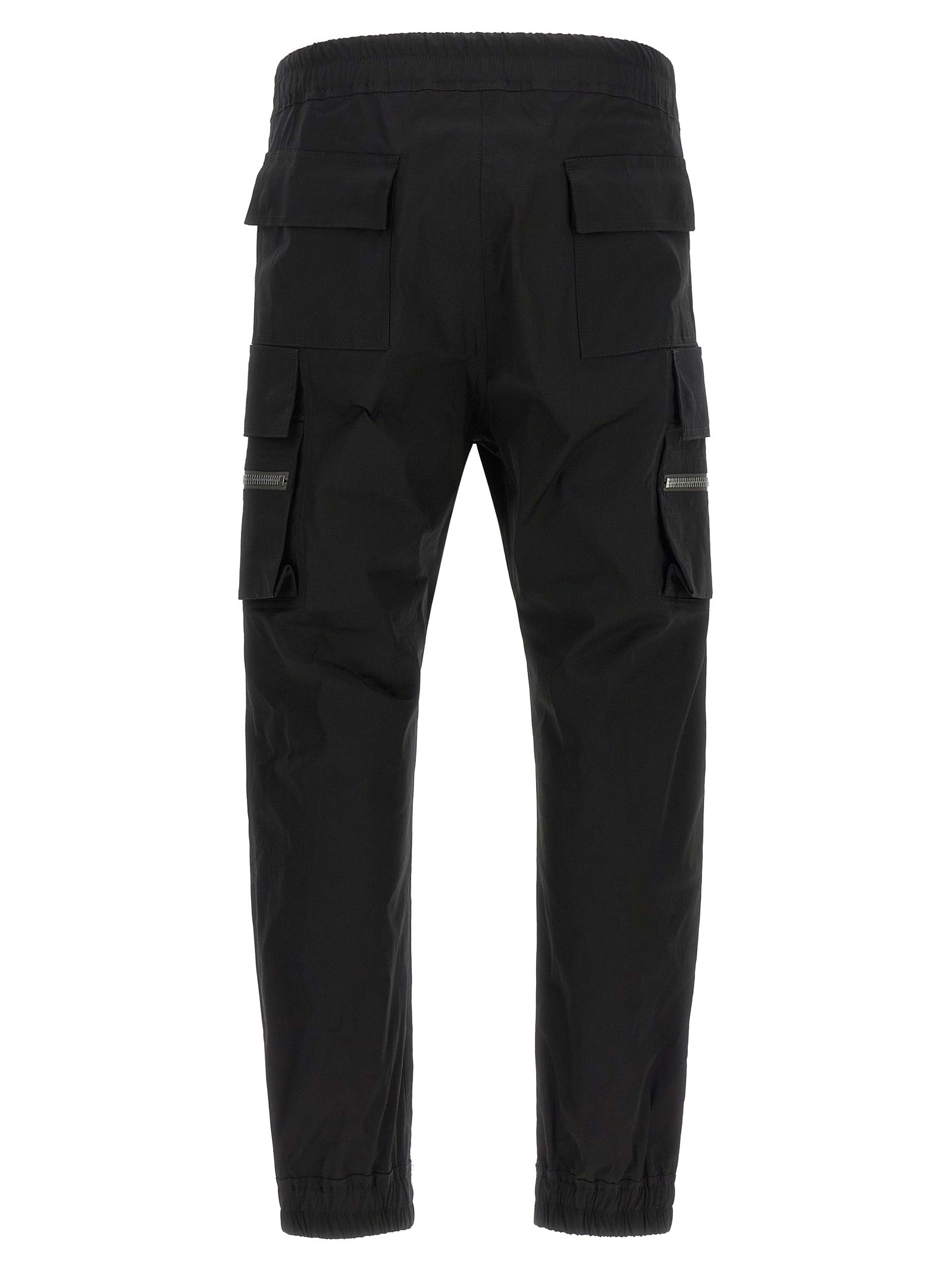 Black Cotton Cargo Pants