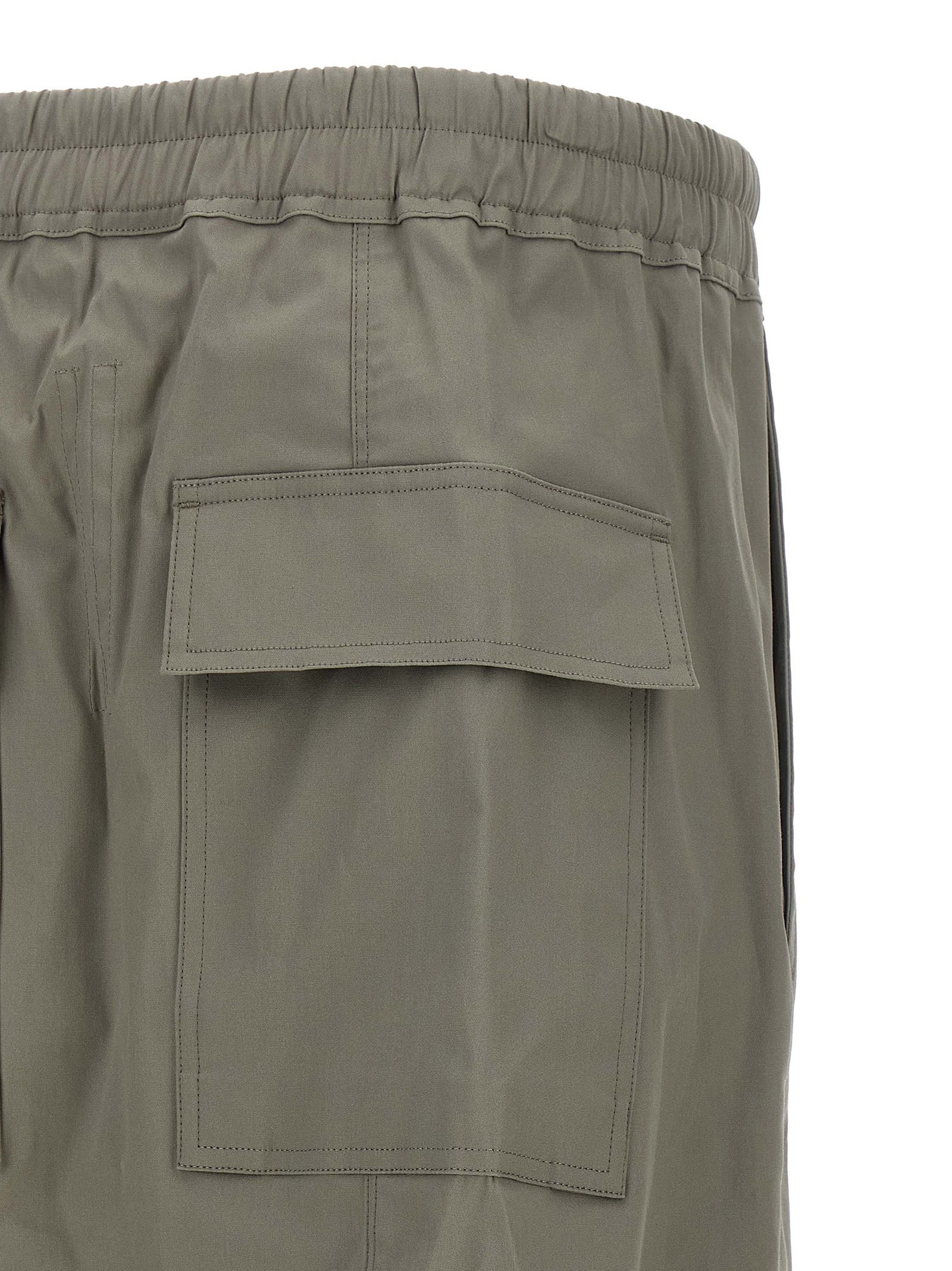 Gray Cotton Cropped Pants