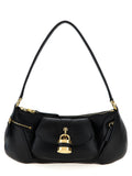Black Calfskin Shoulder Bag