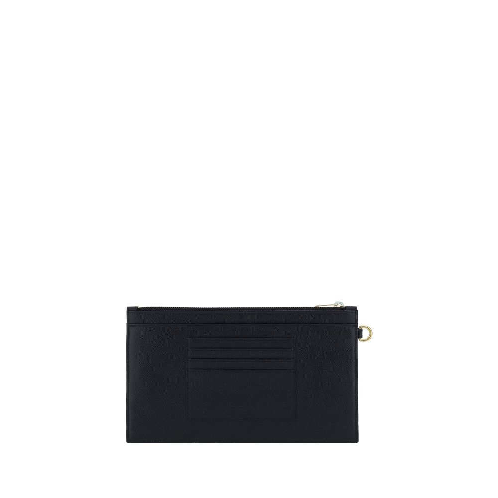 Black Calf Leather Bos Taurus Clutch Bag