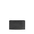 Black Cotton Clutch Bag