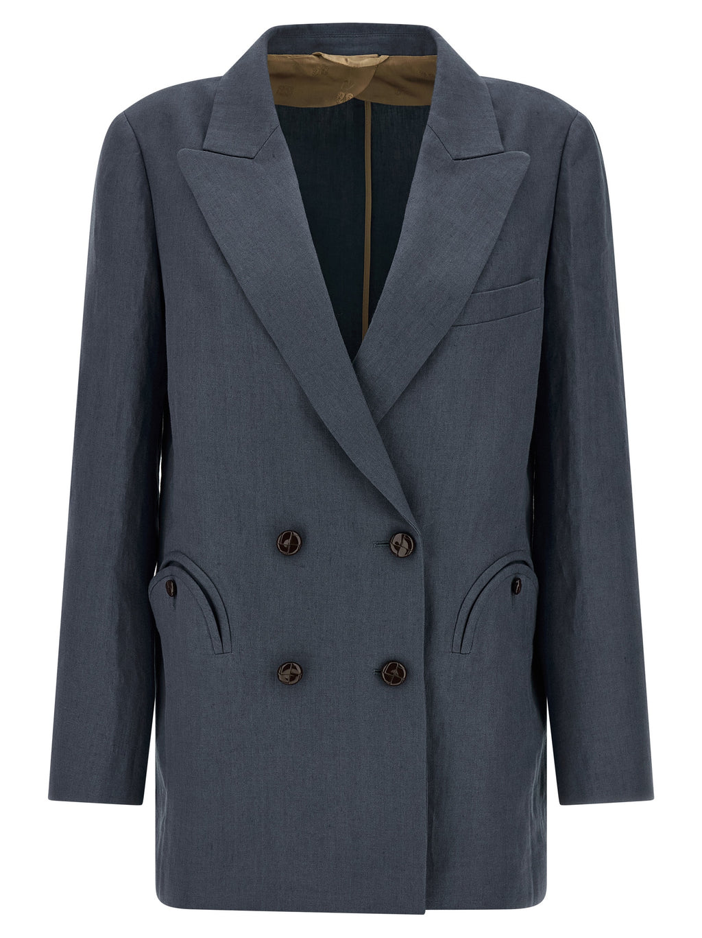 Blue Linen Blazer