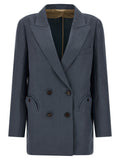 Blue Linen Blazer