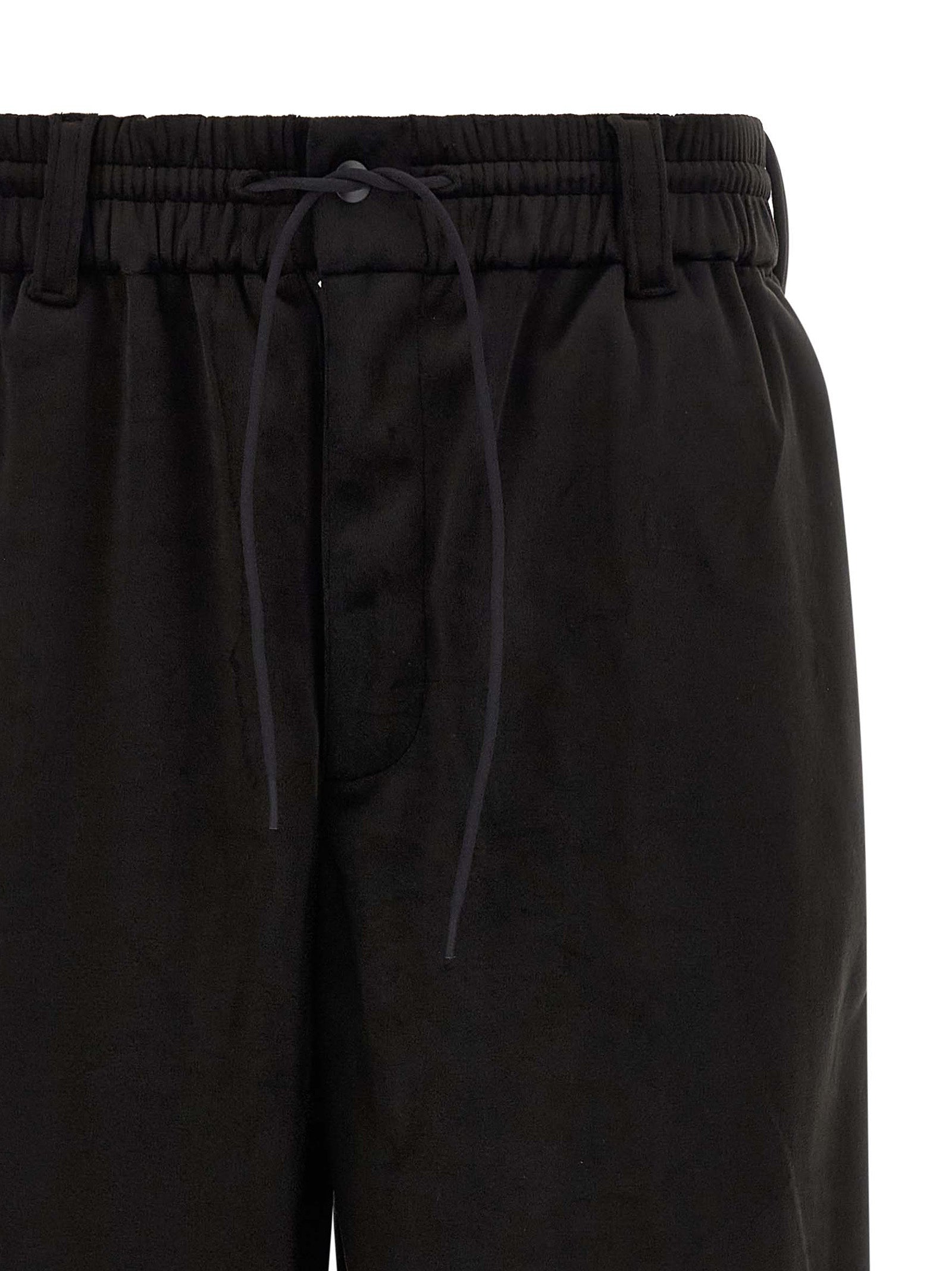 Black Recycled Polyester Joggers (Workout Pants)