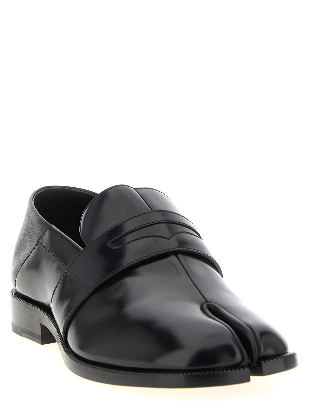 Black Calfskin Slip-On Loafers