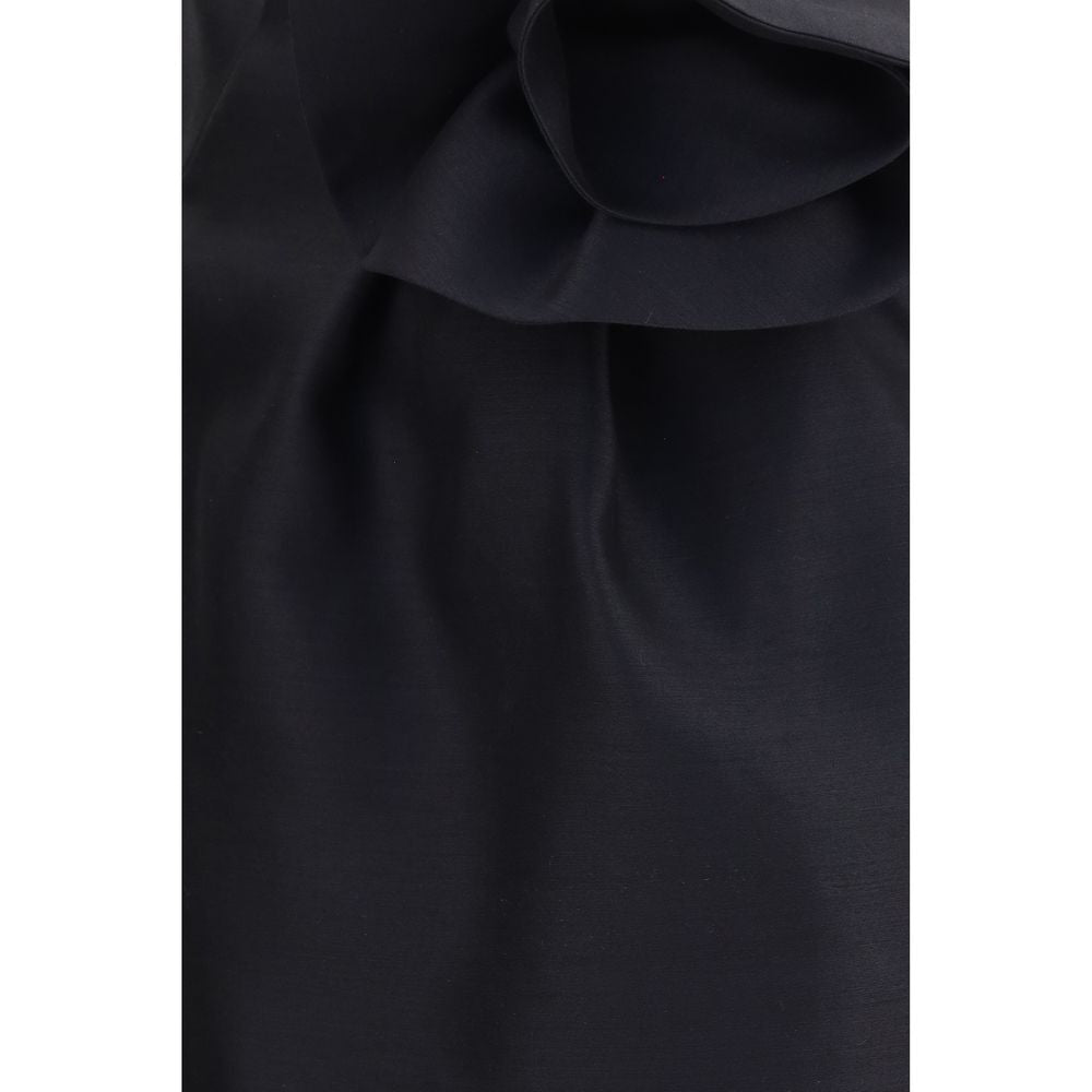 Black Wool Oves Aries Mini Skirt