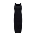 Black Viscose Casual Dress