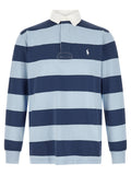 Blue Cotton Polo Shirt