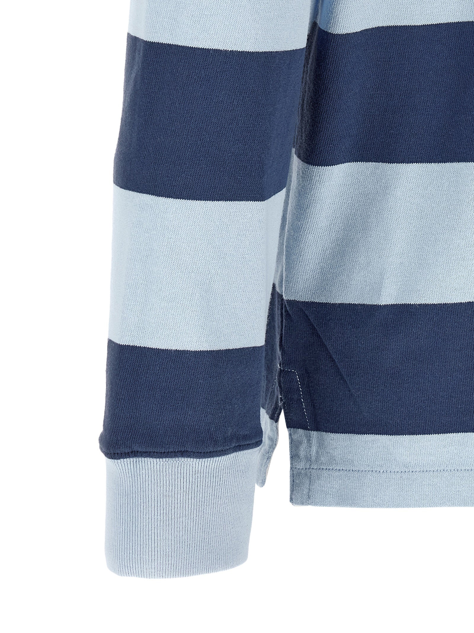 Blue Cotton Polo Shirt