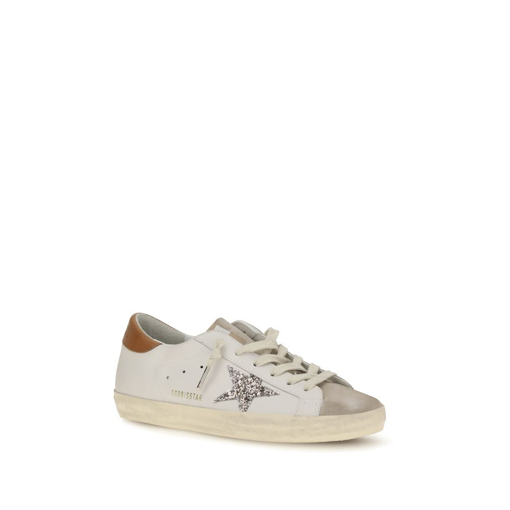 White Calf Leather Bos Taurus Low Top Sneakers