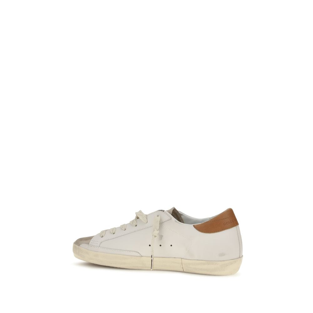 White Calf Leather Bos Taurus Low Top Sneakers