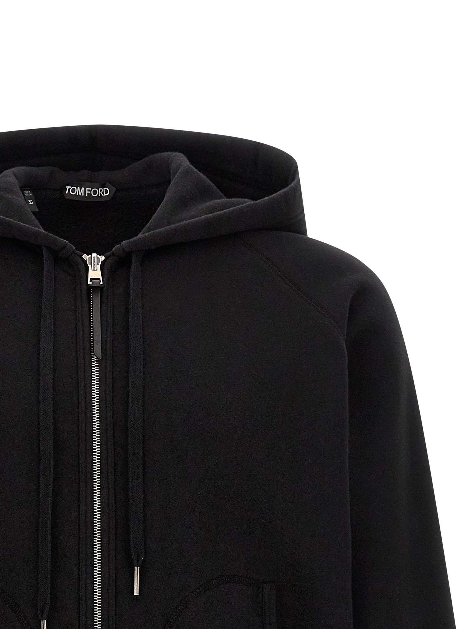 Black Cotton Sweatshirt