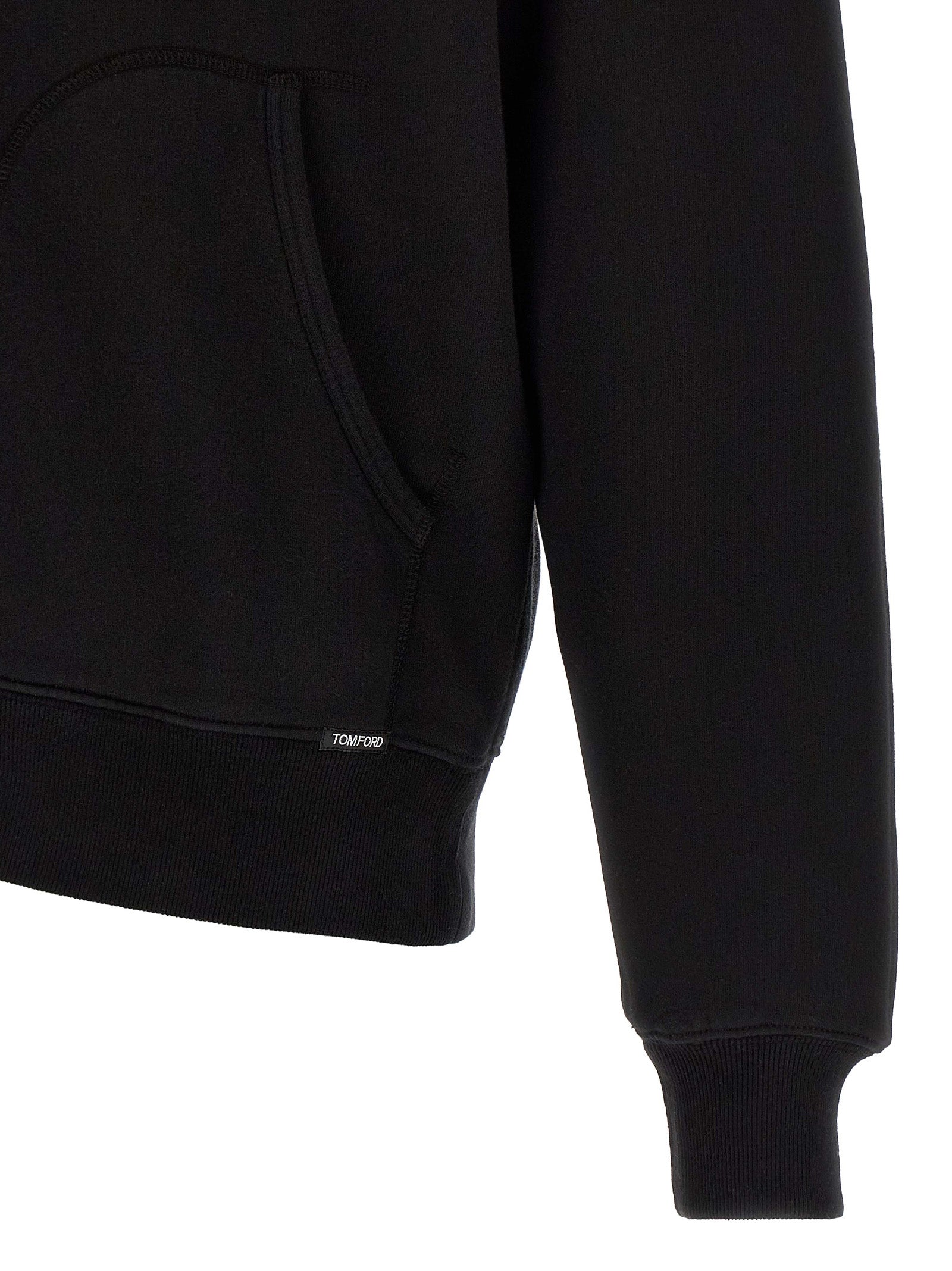 Black Cotton Sweatshirt