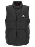 Black Polyamide Sleeveless Jacket