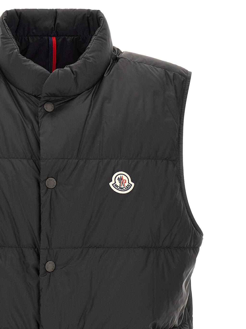 Black Polyamide Sleeveless Jacket
