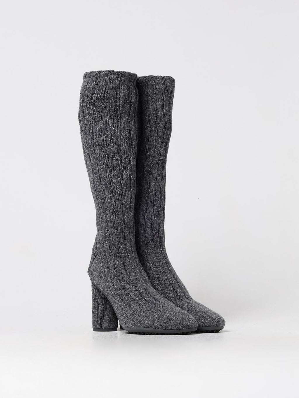 Gray Wool Over The Knee