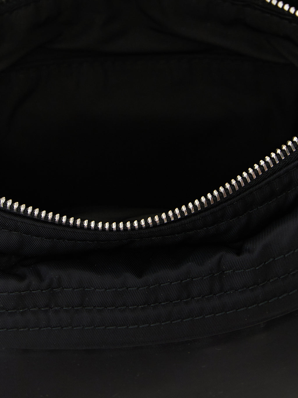 Black Polyamide Crossbody Bag
