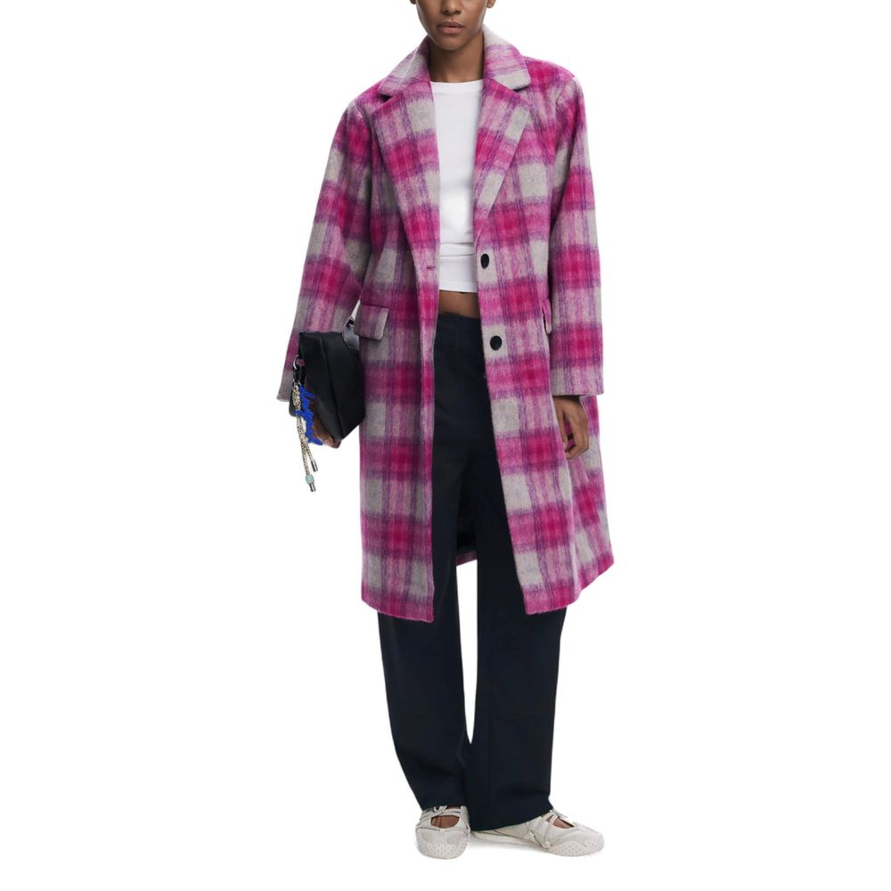 Multicolor Polyester Coat