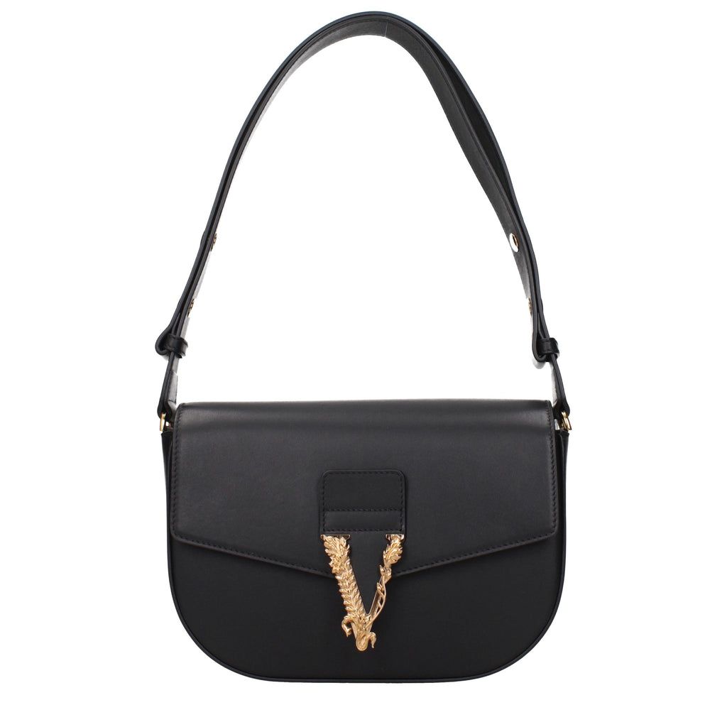 Black Leather Crossbody Bag