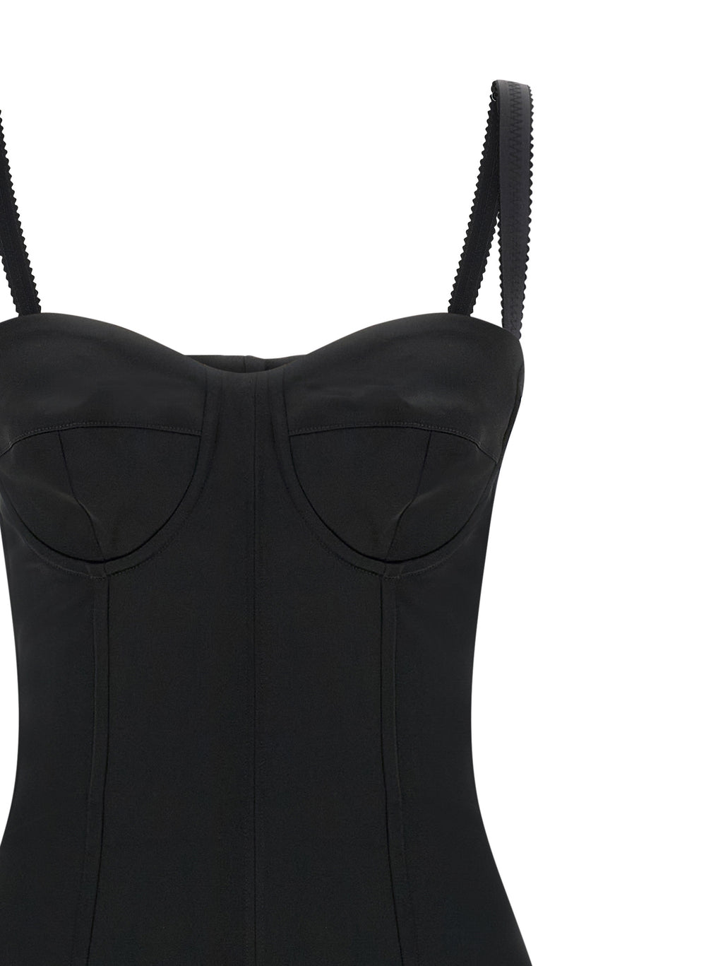 Black Acetate Midi Dress