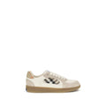 Beige Calf Leather Bos Taurus Low Top Sneakers