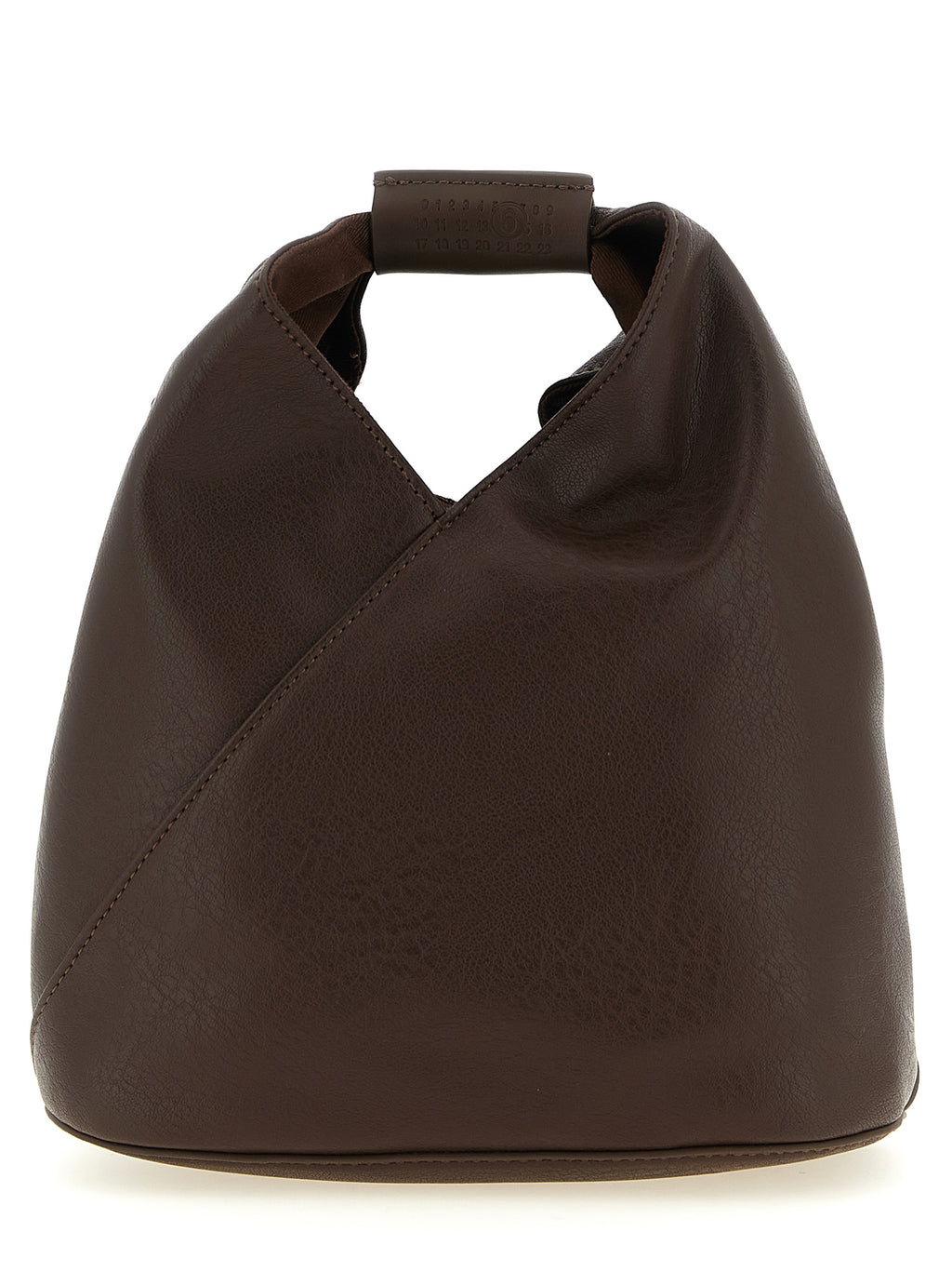 Brown Polyethylene Crossbody Bag