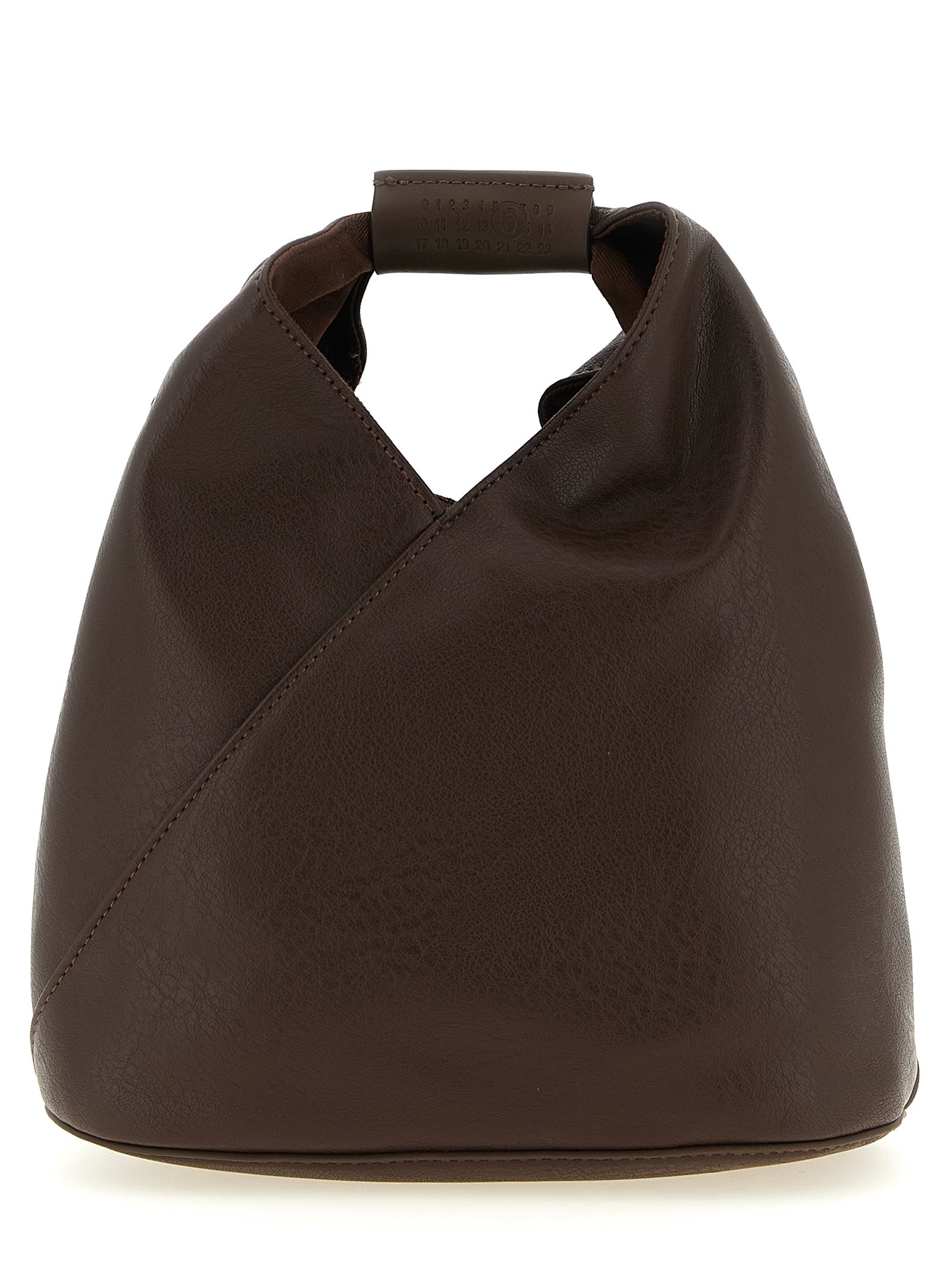 Brown Polyethylene Crossbody Bag