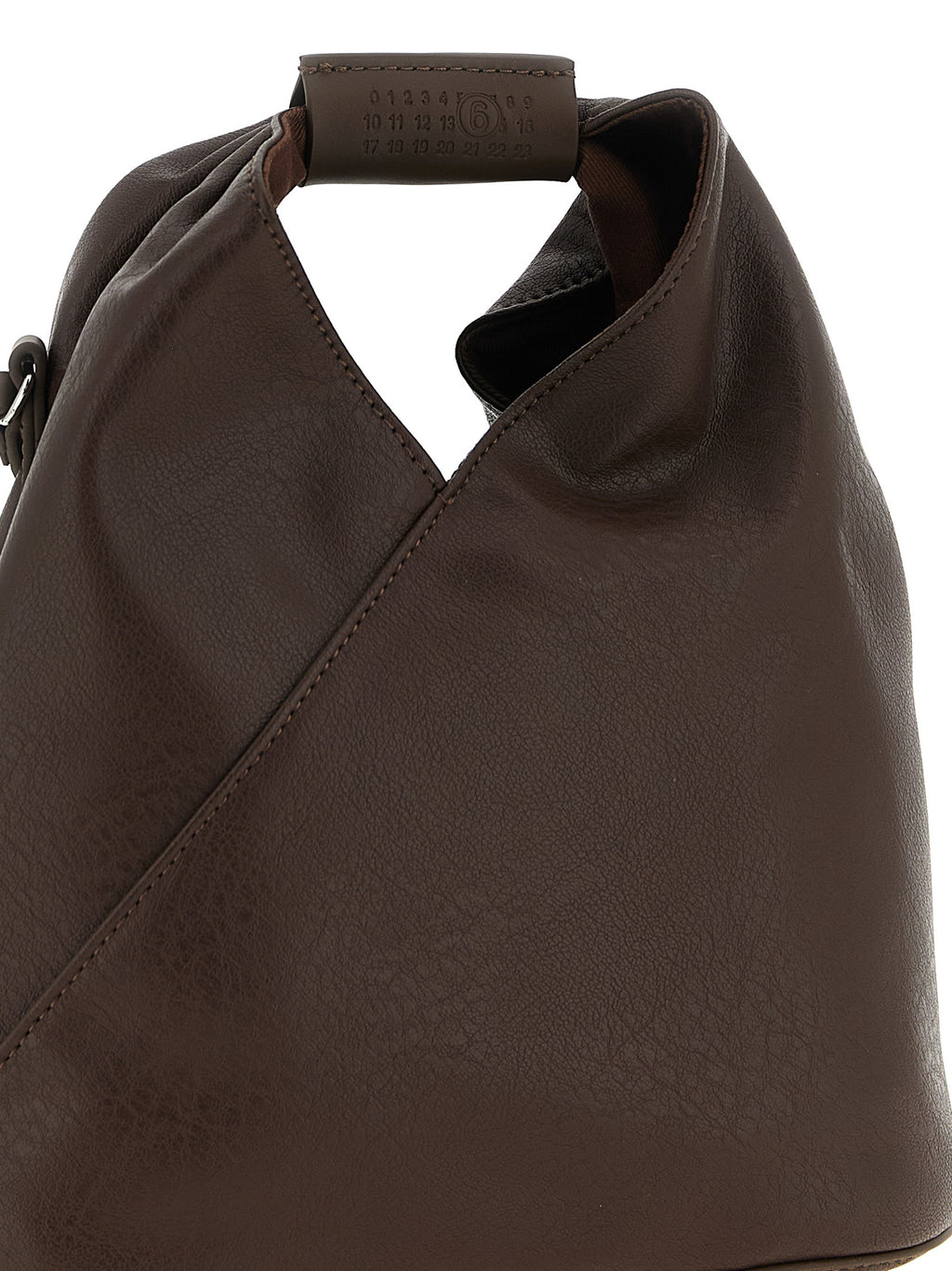 Brown Polyethylene Crossbody Bag