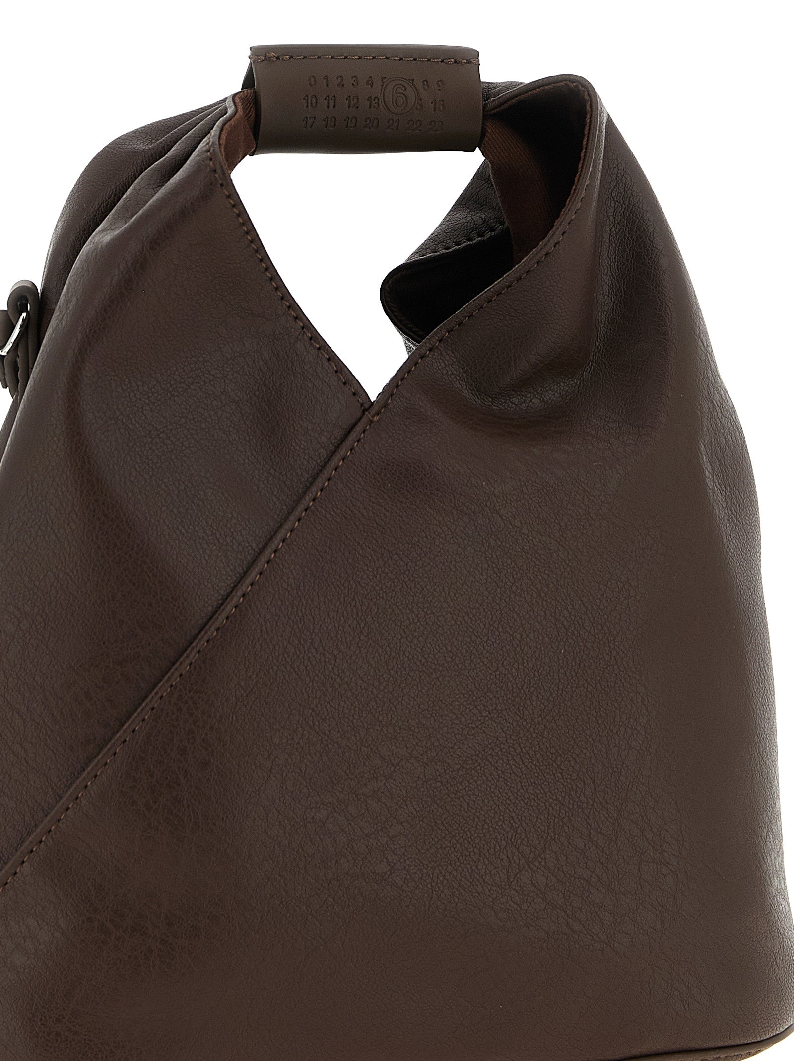 Brown Polyethylene Crossbody Bag