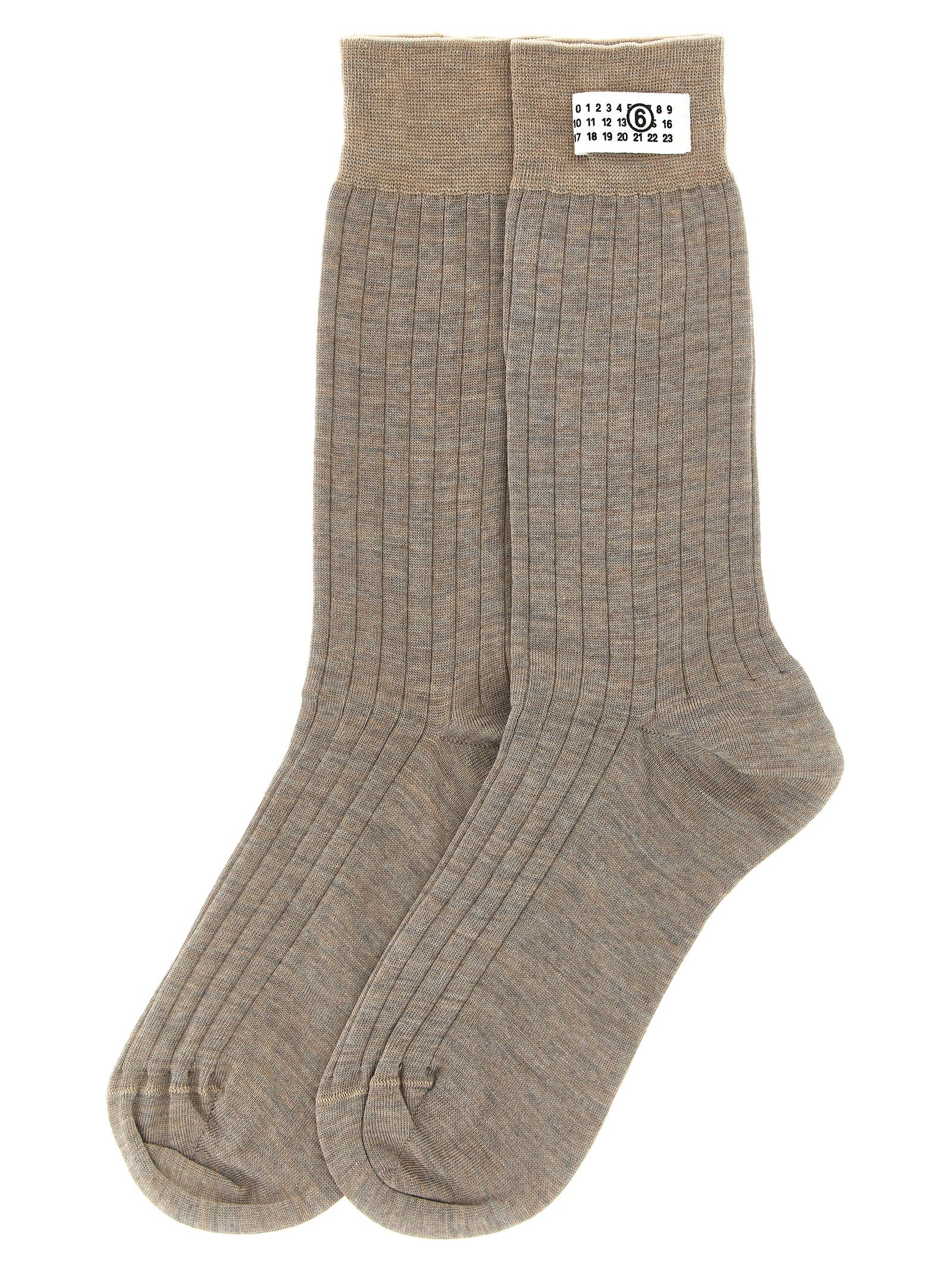 Beige Wool Socks