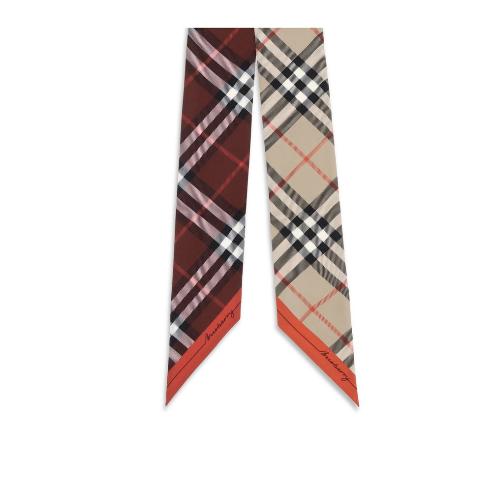 Beige Silk Scarf