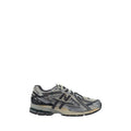 Silver Fabric Athletic Sneakers