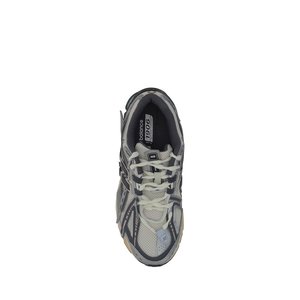 Silver Fabric Athletic Sneakers