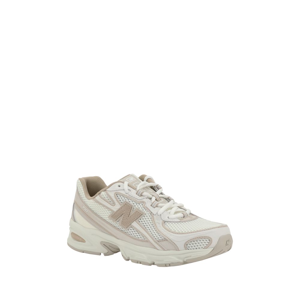 White Fabric Athletic Sneakers