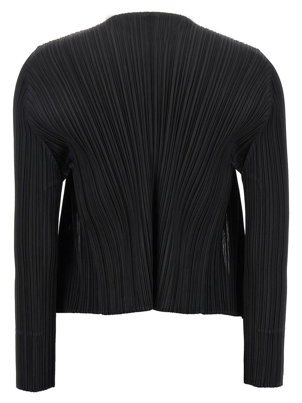 Black Polyester Cardigan