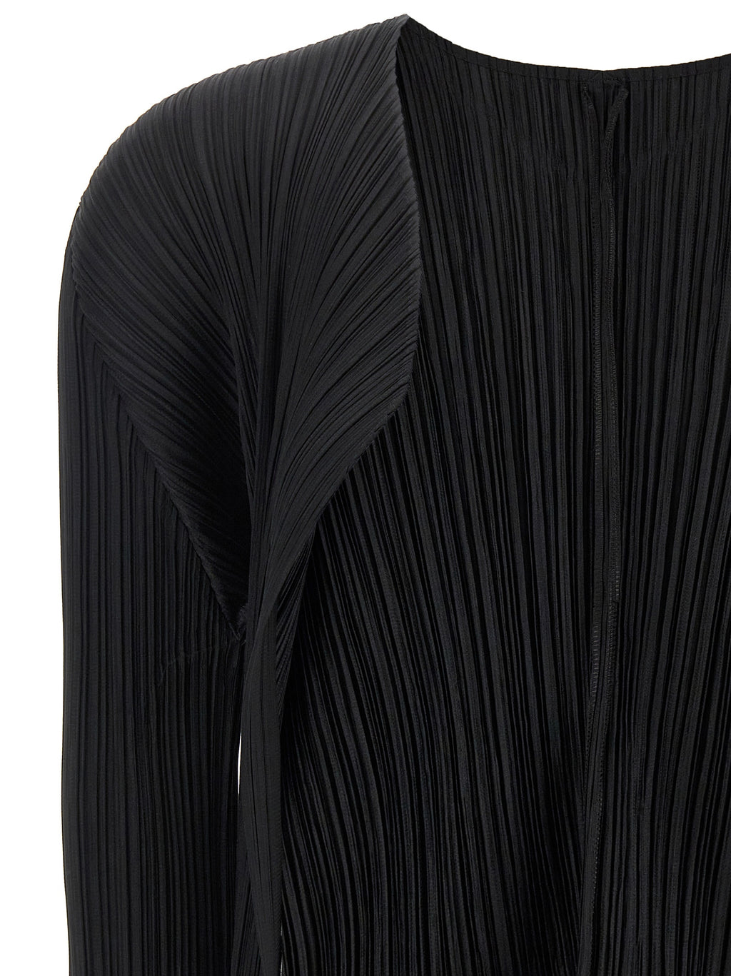 Black Polyester Cardigan