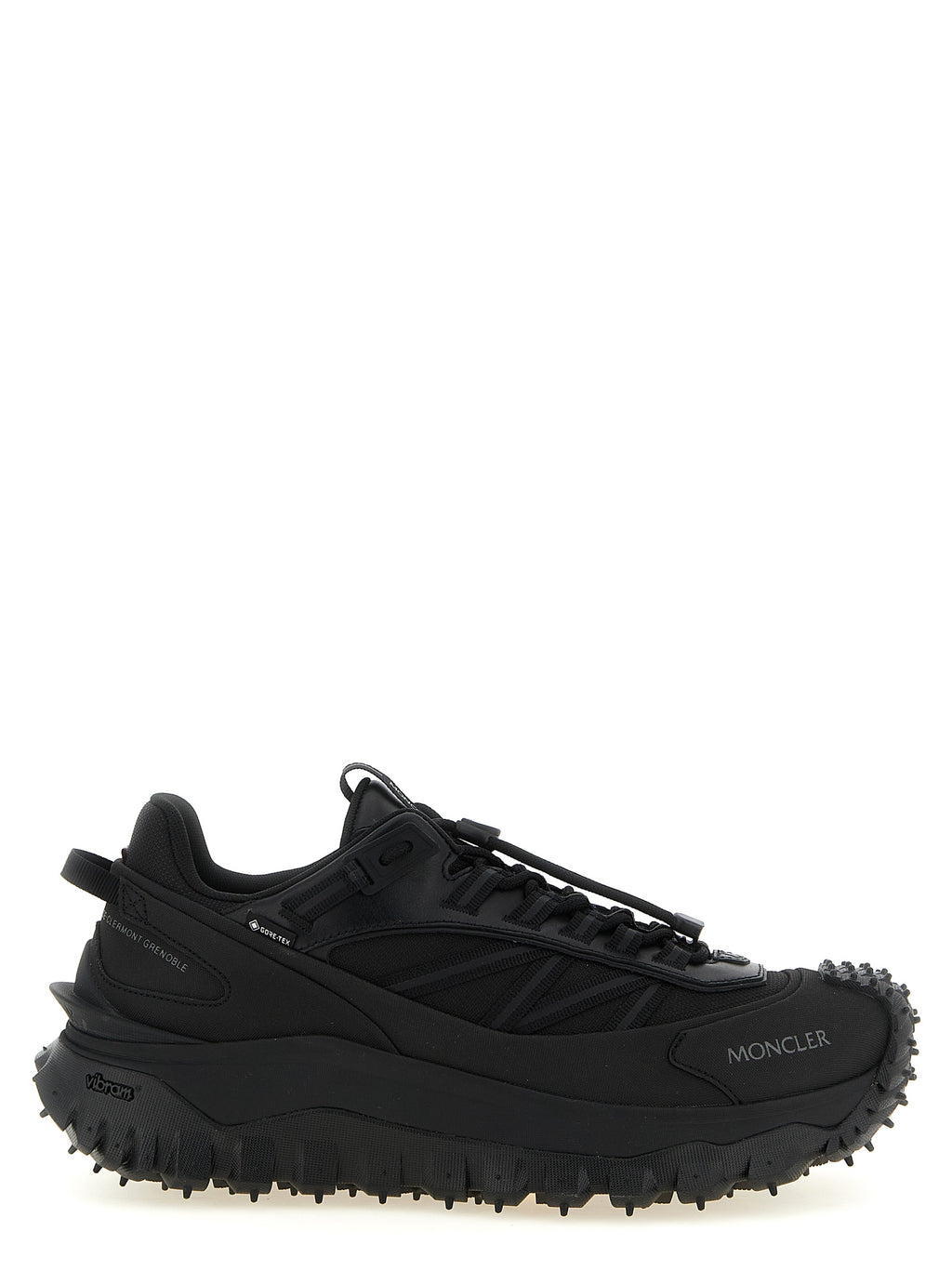 Black Leather Athletic Sneakers