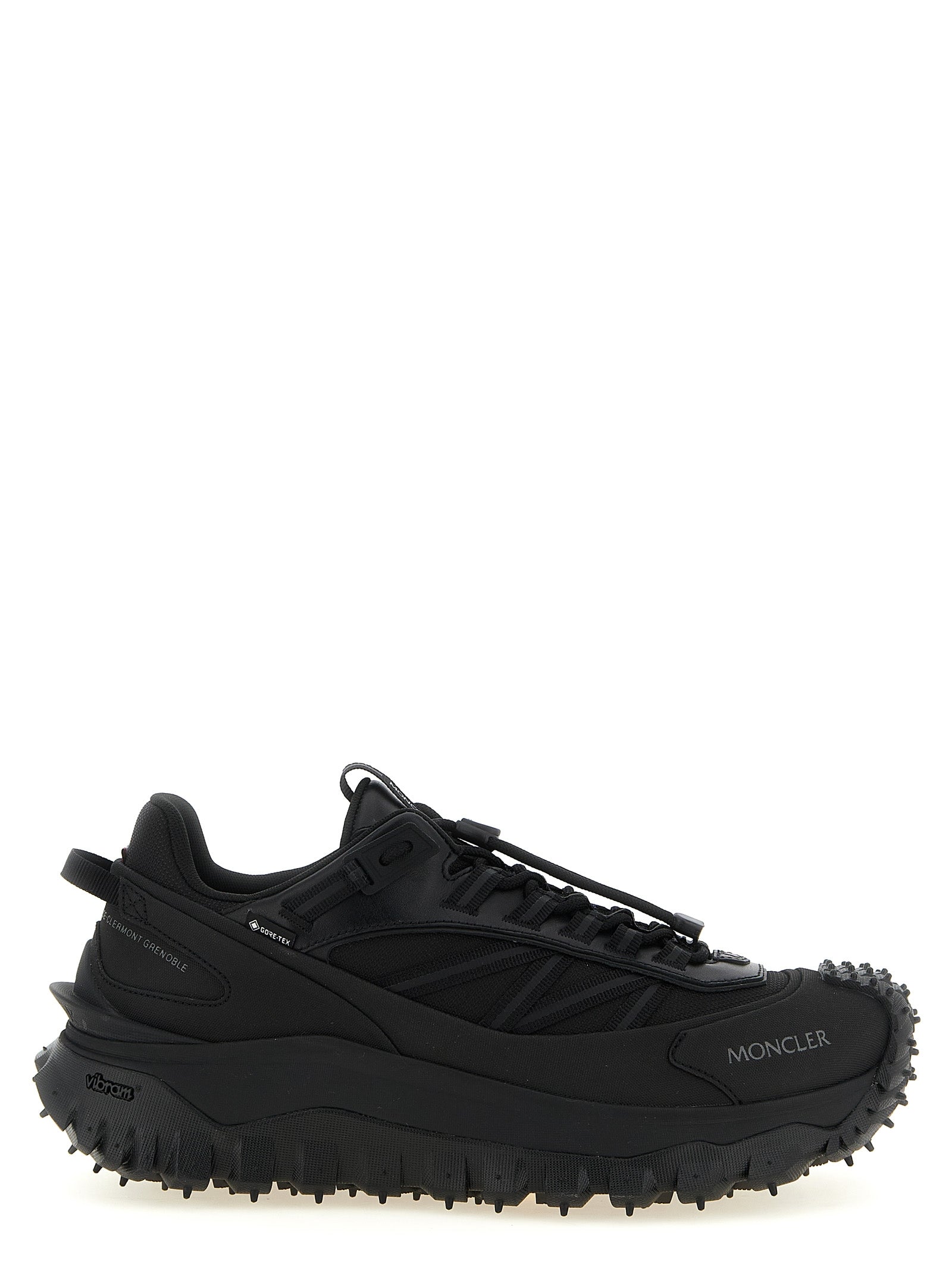 Black Leather Athletic Sneakers