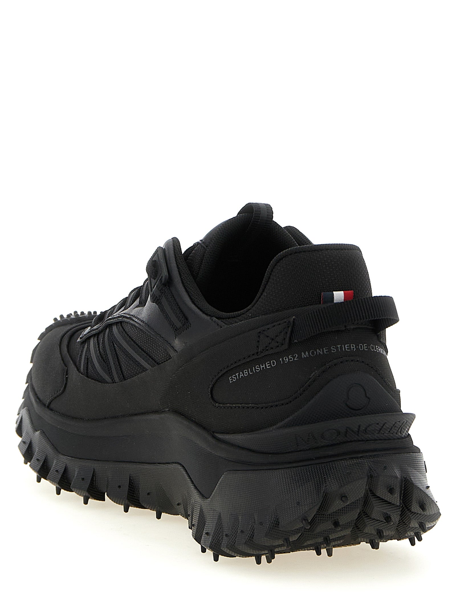 Black Leather Athletic Sneakers