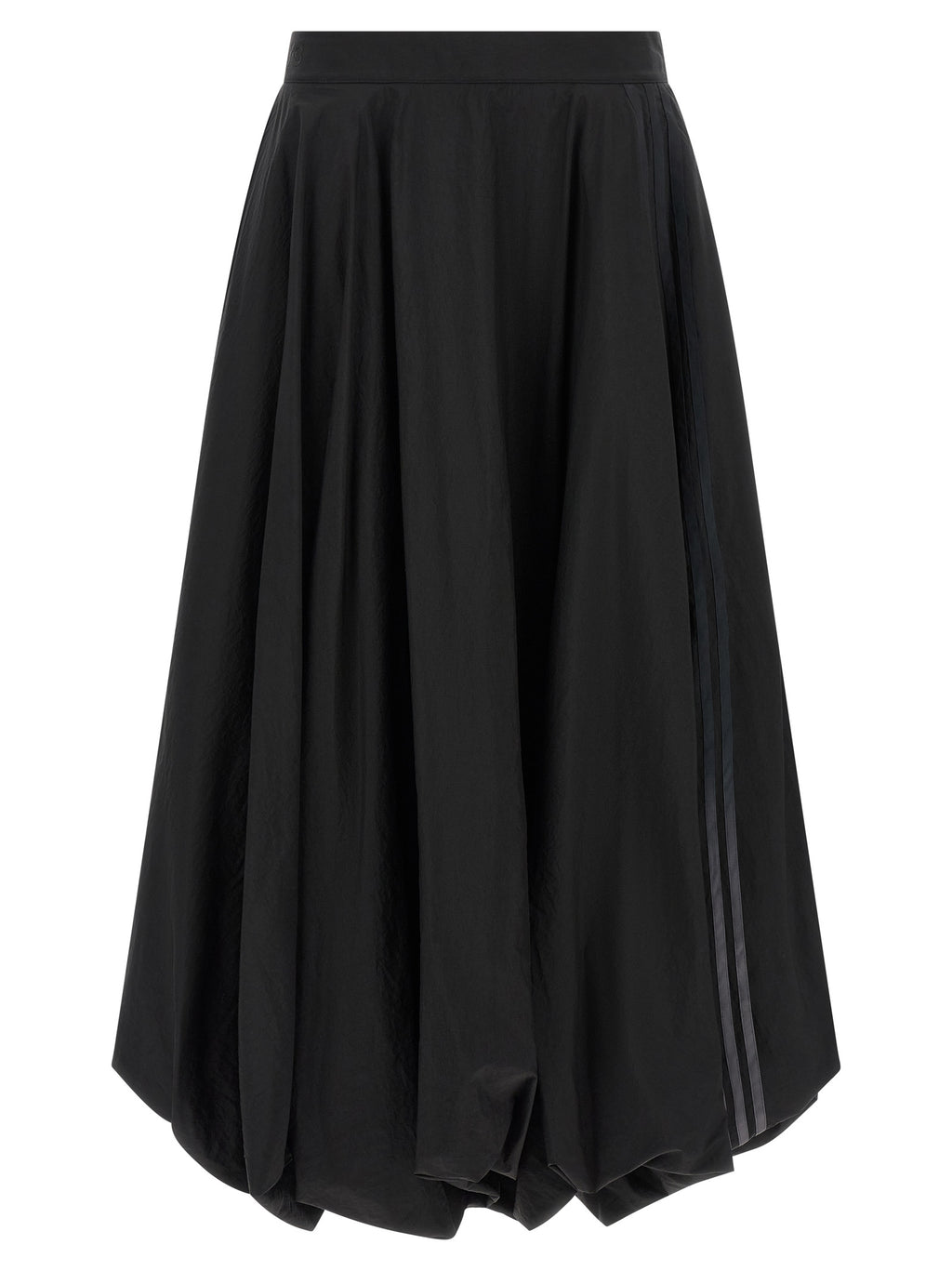 Black Polyamide Mini Skirt