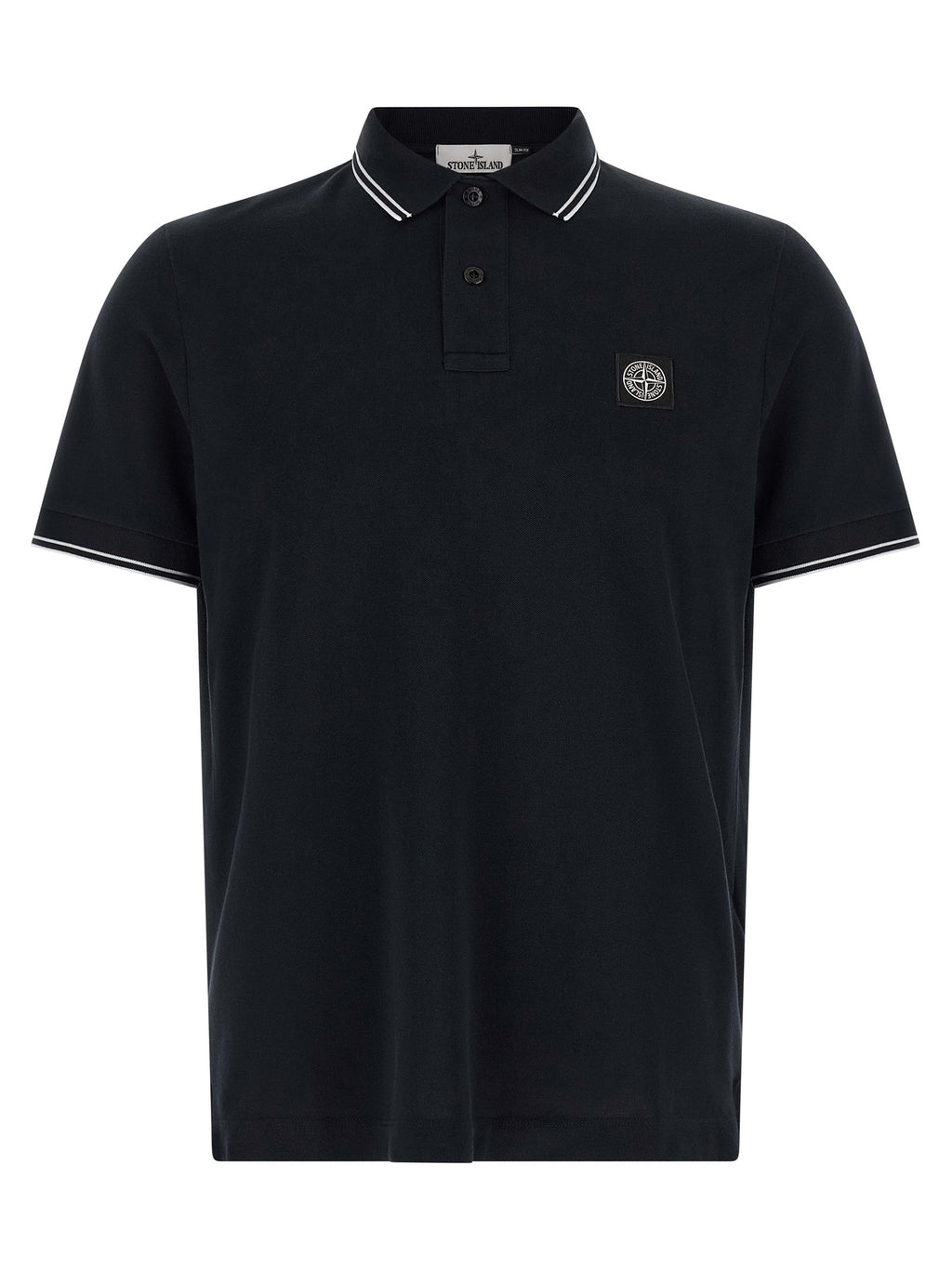 Blue Cotton Polo Shirt