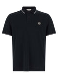 Blue Cotton Polo Shirt