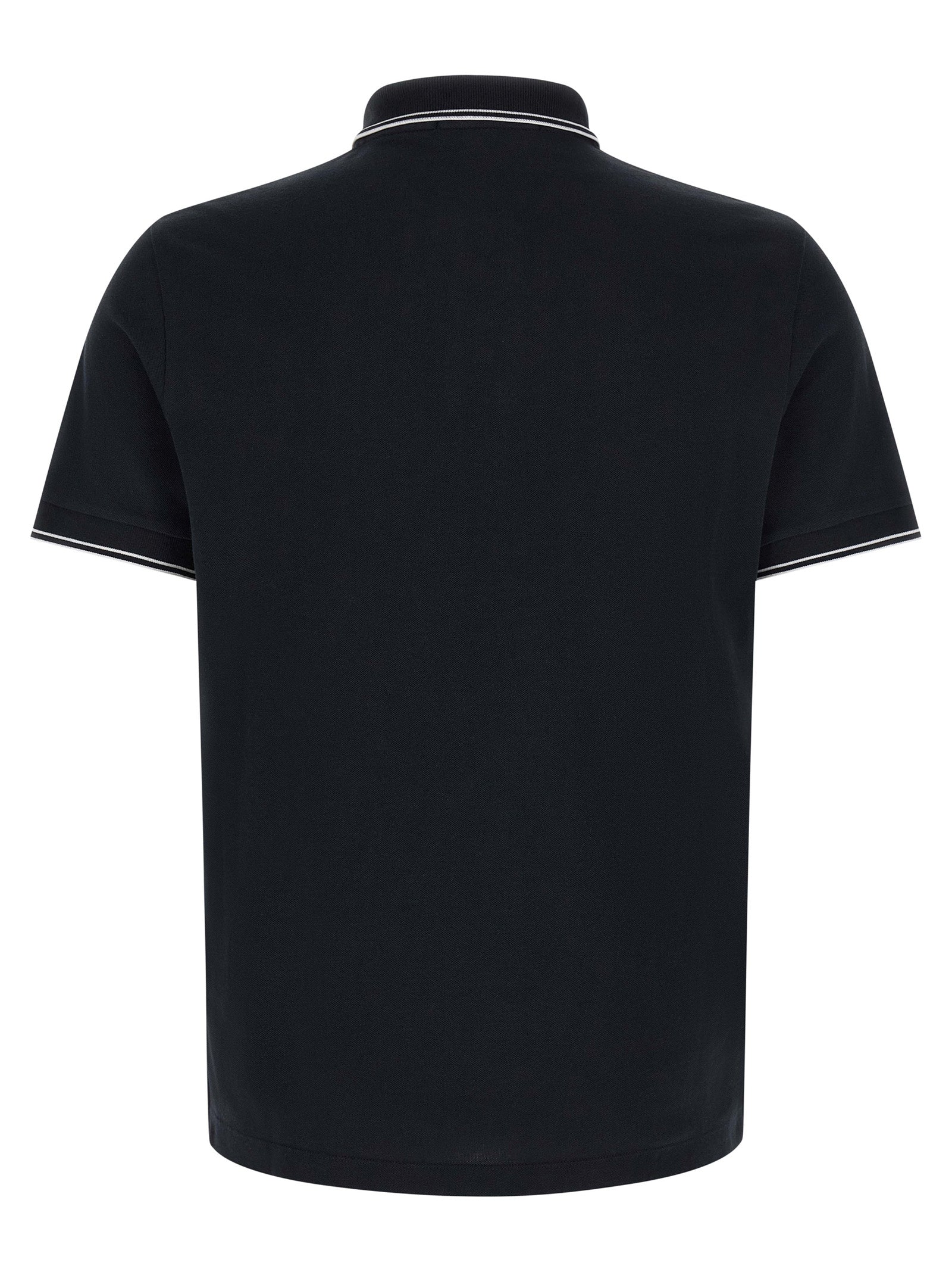 Blue Cotton Polo Shirt