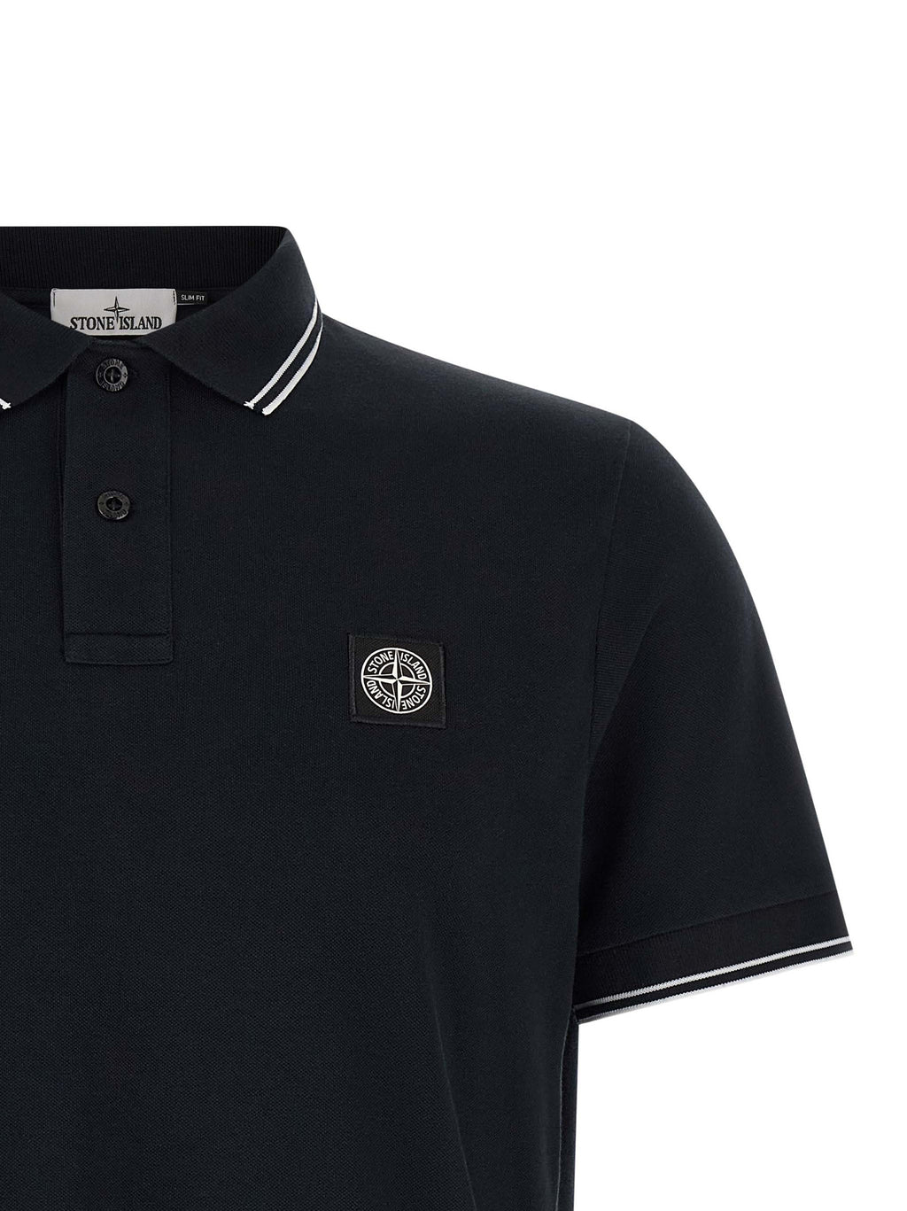 Blue Cotton Polo Shirt