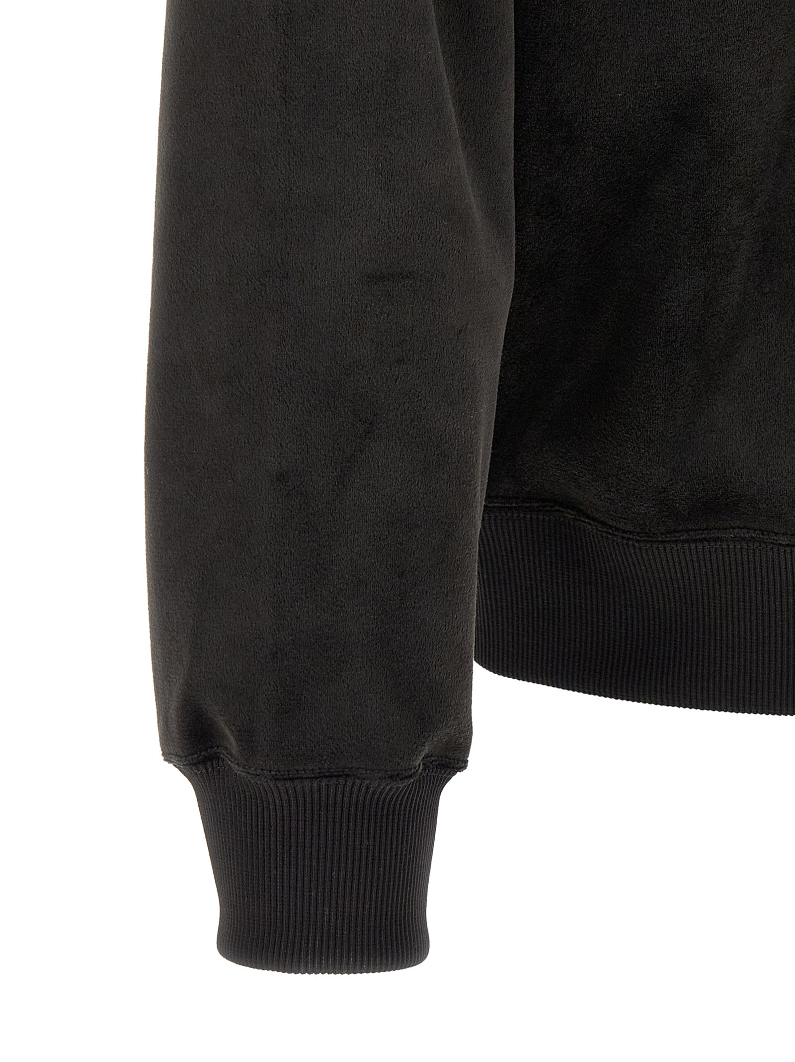 Black Recycled Polyester Sweatshirt