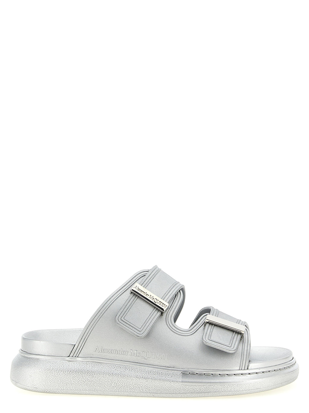 Silver Rubber Slides