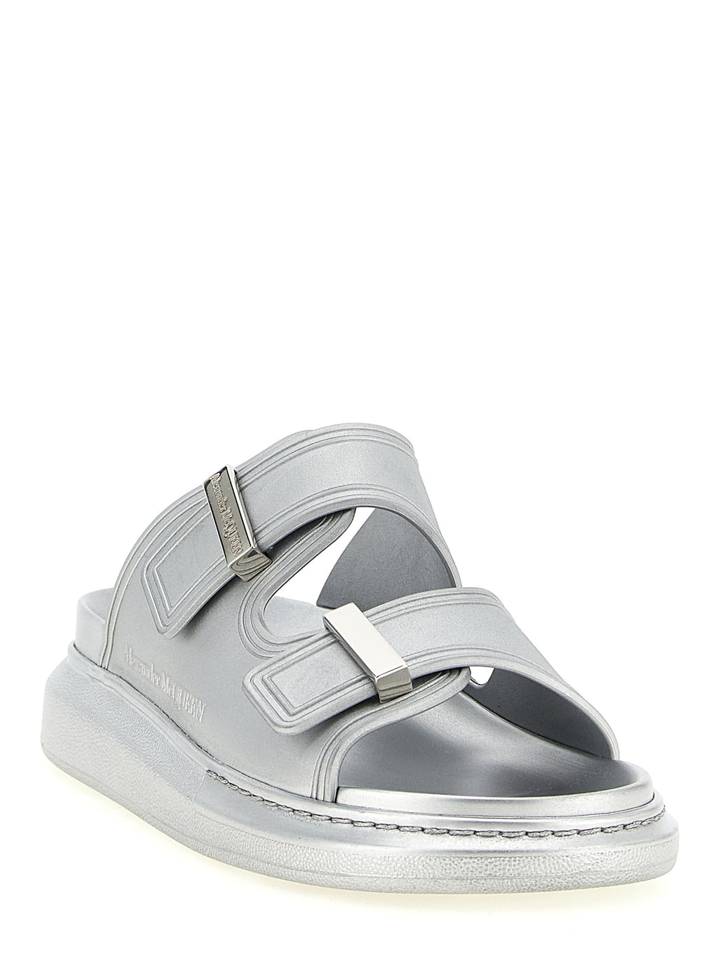 Silver Rubber Slides