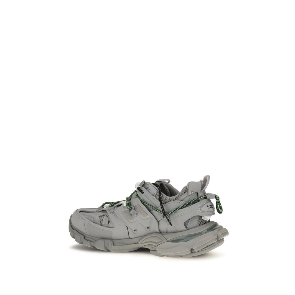 Gray Polyethylene Athletic Sneakers